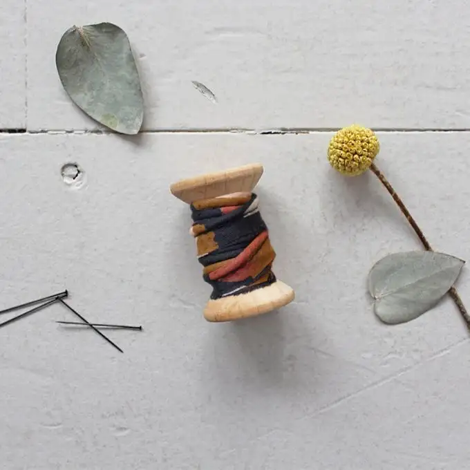 Passamaneria viscosa Posie blu - Atelier Brunette