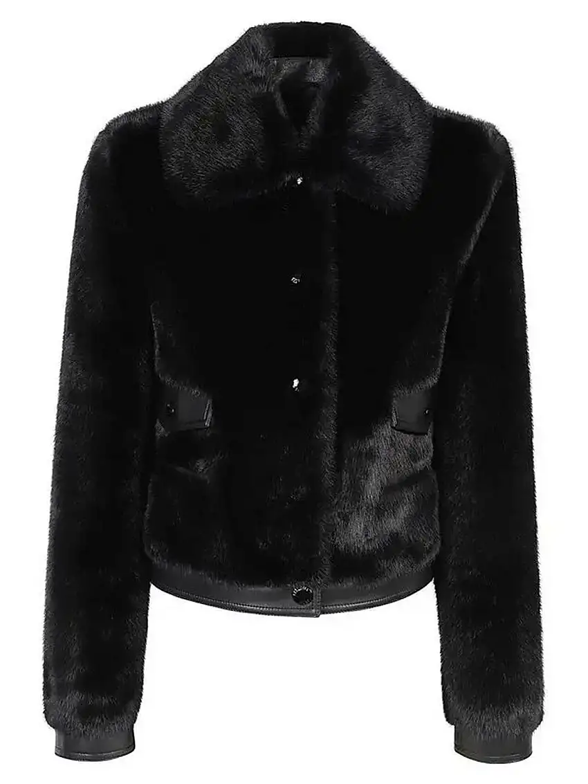Giubbotti Donna Patrizia Pepe - Giubbotto corto fluffy - Nero
