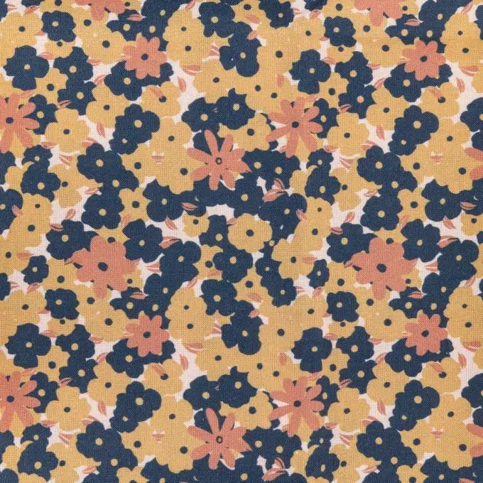 Campione fiori rosa e gialli