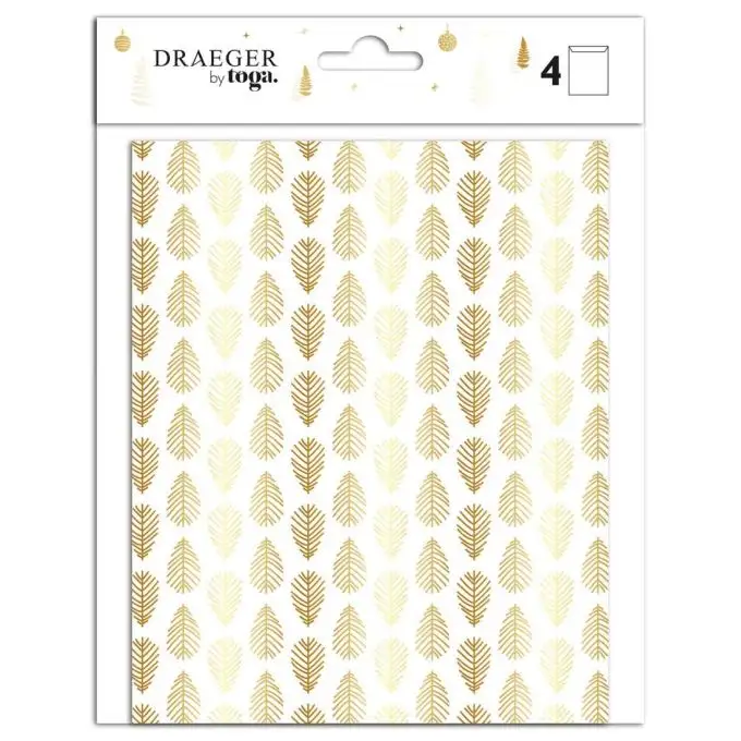 Buste regalo in carta x4 - dorato