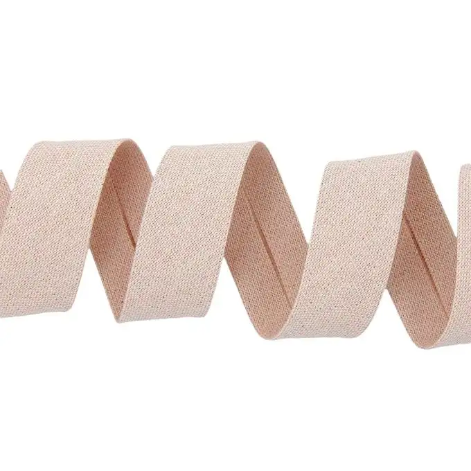 Bande satin lurex rosa 30mm