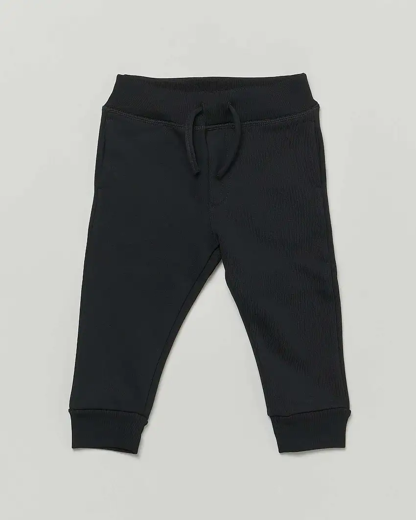 Pantalone Dsquared2 nero in puro cotone garzato