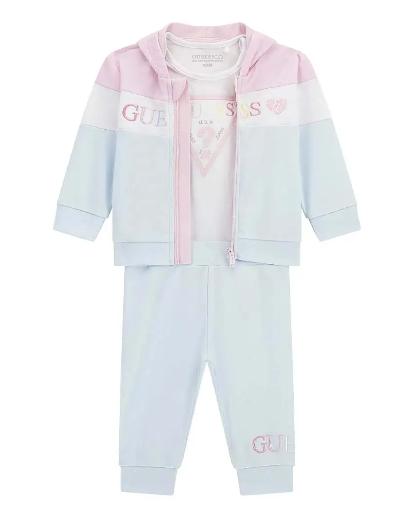 Tuta Guess con body in puro cotone multicolor