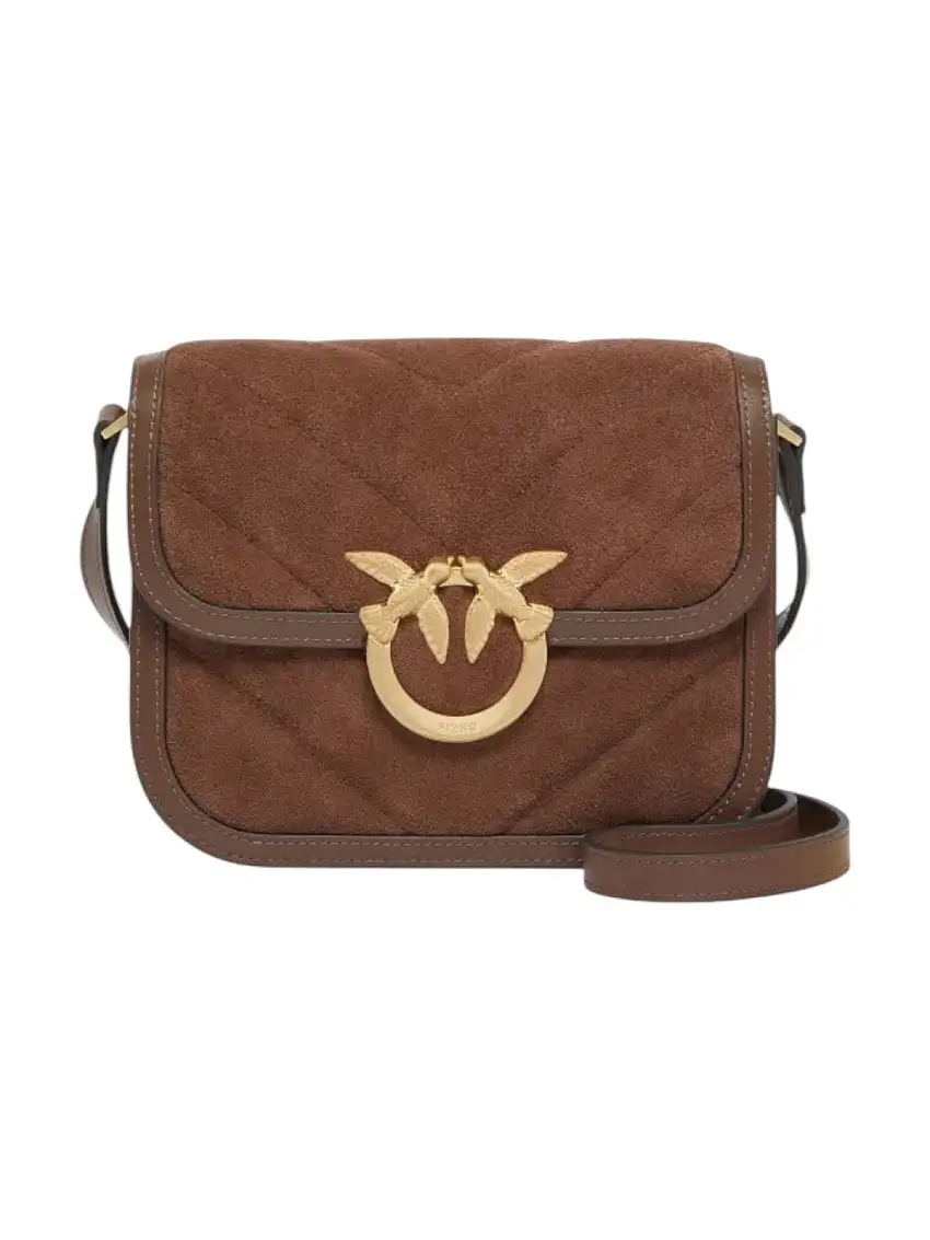 PINKO Borsa Donna LOVE BOX BAG FL MINI 104297-A2JH L74V MARRONE CASTANO MATT GOLD