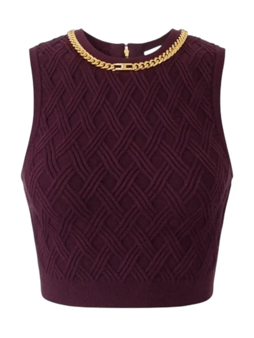 ELISABETTA FRANCHI Women's Top TK60B56E2 EA4 MERLOT
