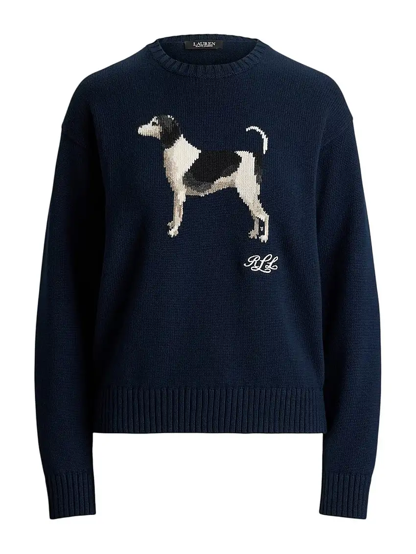 LAUREN RALPH LAUREN Maglione Donna RIEDNEE-LONG SLEEVE-PULLOVER 200P02075 001 LAUREN NAVY