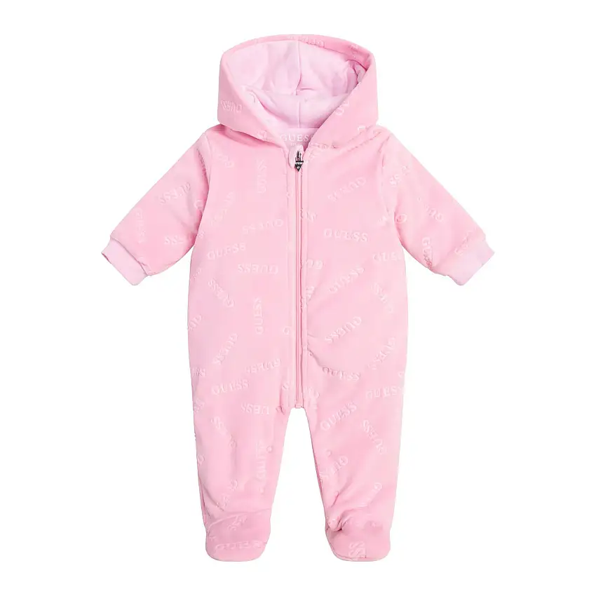 Tutina imbottita da bambina in ciniglia Guess