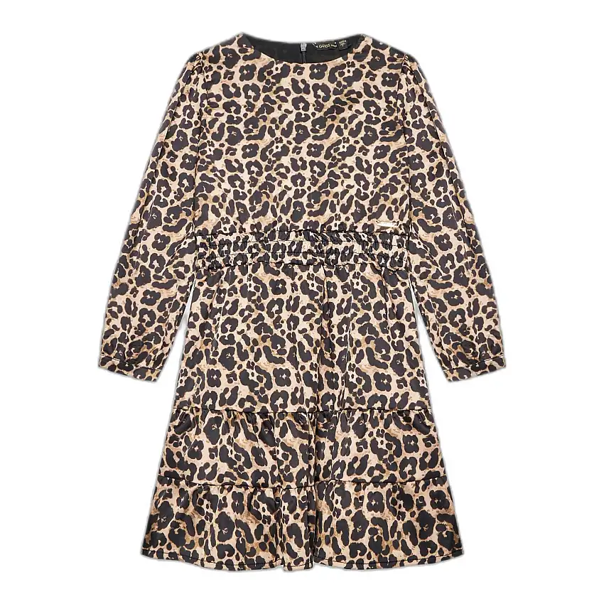 Abito da bambina in raso a maniche lunghe Guess