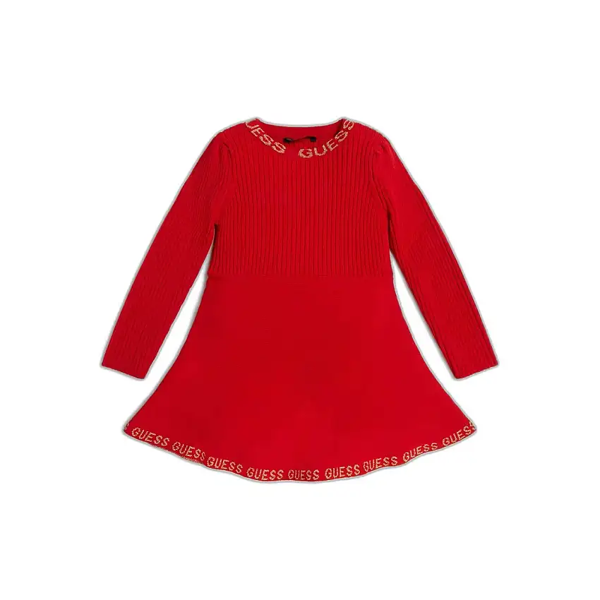 Abito midi a maniche lunghe per bambina Guess