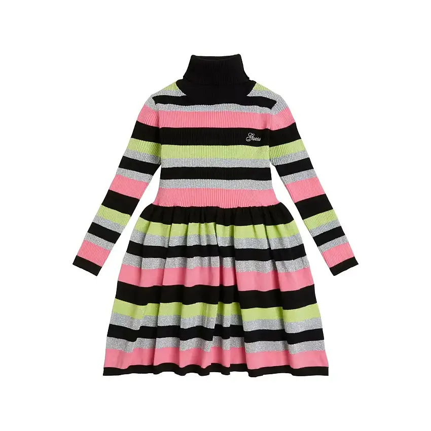 Abito da bambina in maglia a maniche lunghe Guess