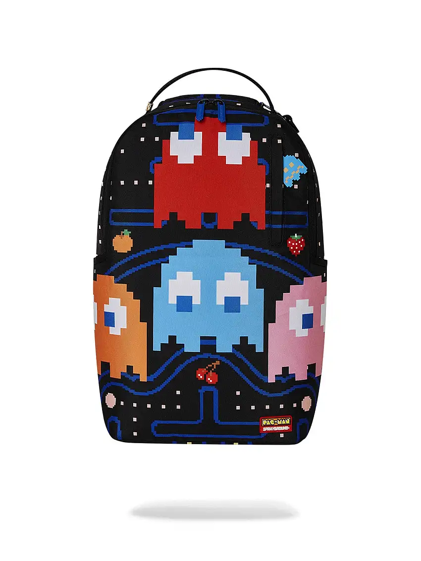 SPRAYGROUND Men's Backpack DLXR: PAC-MAN: GHOST GANG SM 910B7076NSZ Black