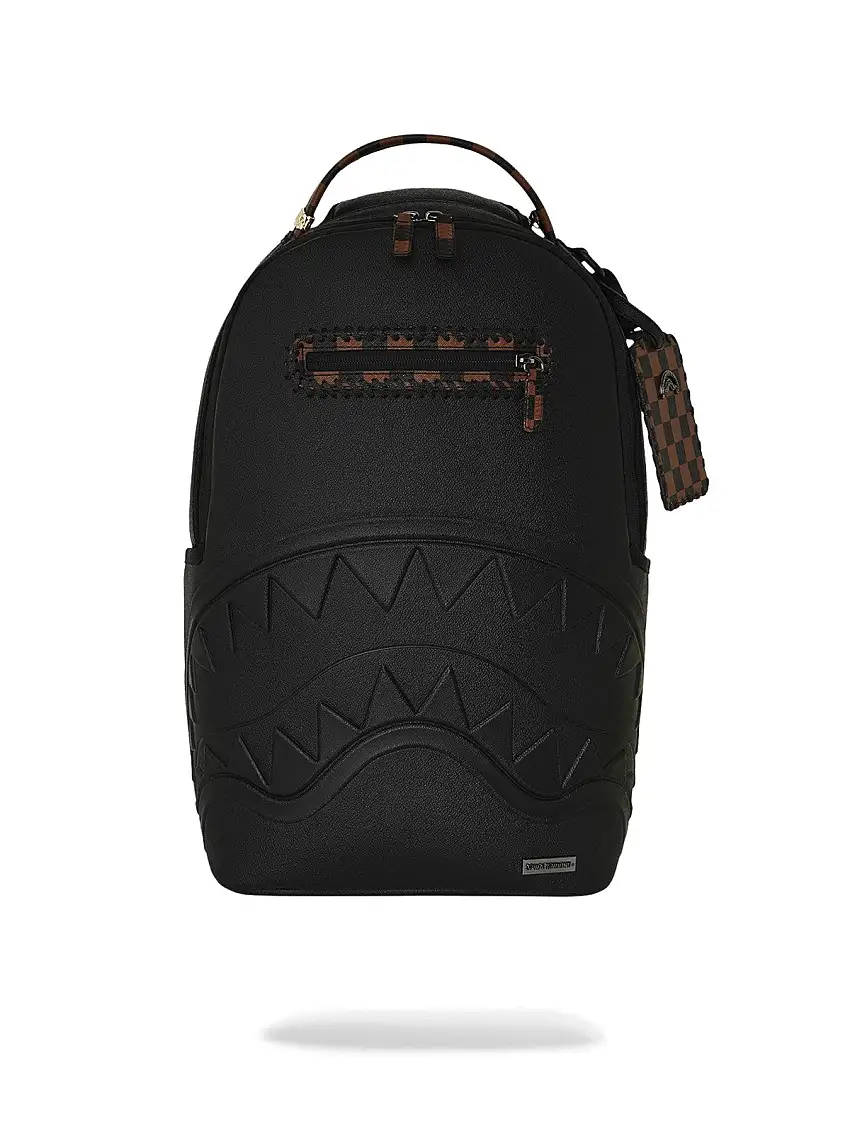 SPRAYGROUND Men's Backpack DOSE OF CHECK DEUX DLXS BACKPACK 910B7666NSZ Black