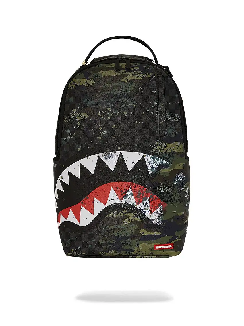 SPRAYGROUND Men's Backpack CAMO SPLASH DLXSV BACKPACK 910B7624NSZ GREEN
