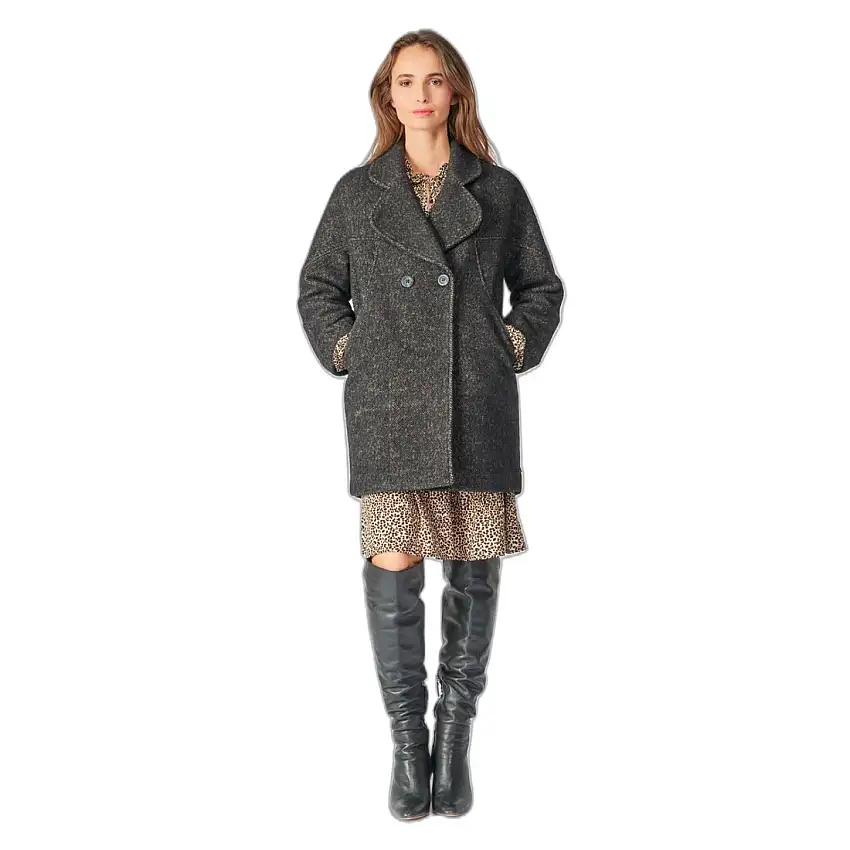 Cappotto donna a spina di pesce Le Temps des cerises Shaw