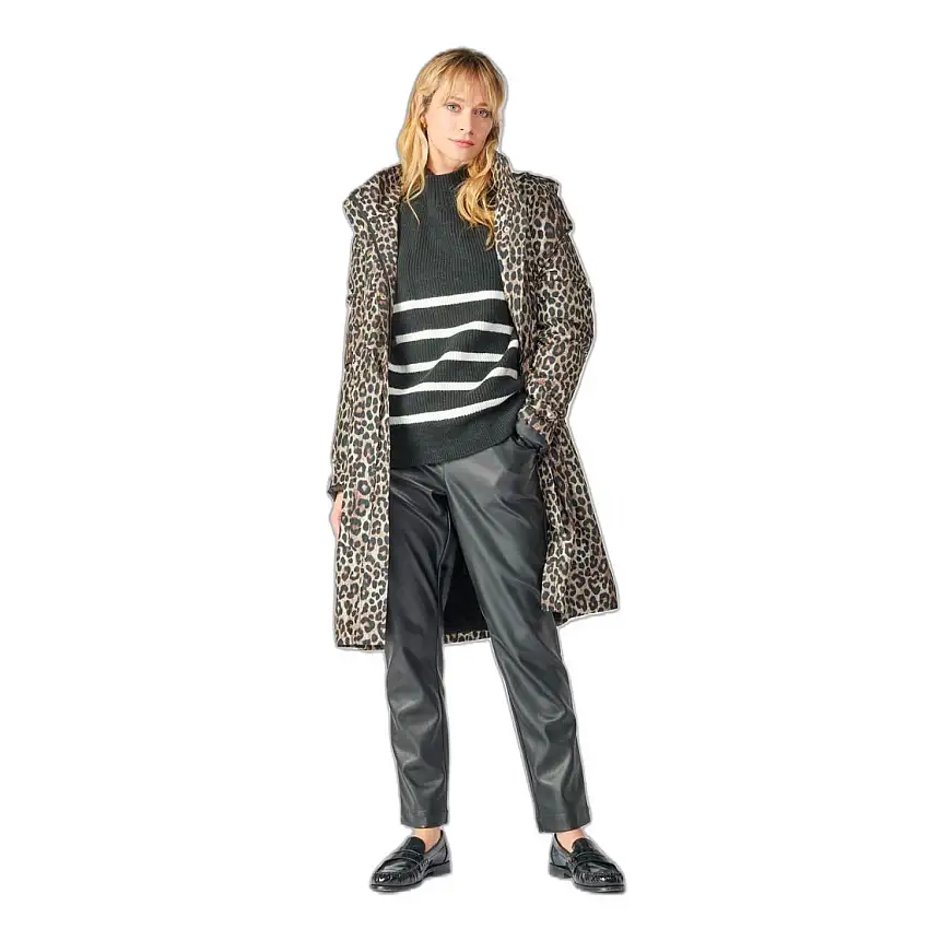 Parka da donna con stampa leopardata Le Temps des cerises Simon