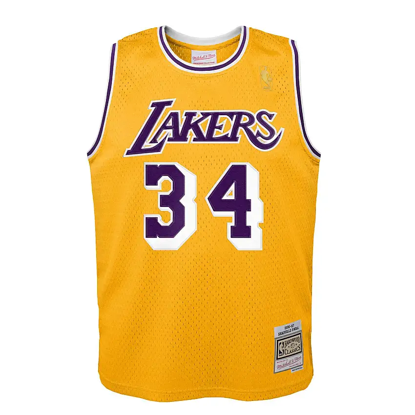 Maglia Home per bambini Los Angeles Lakers Swingman - O'Neal Shaquille 1996