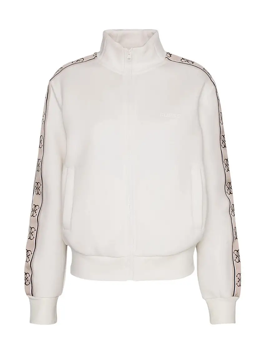 GUESS SPORT Felpa Donna BRITNEY FULL ZIP SWEATSHIRT V2YQ16 KB3P2 G6K5 Beige