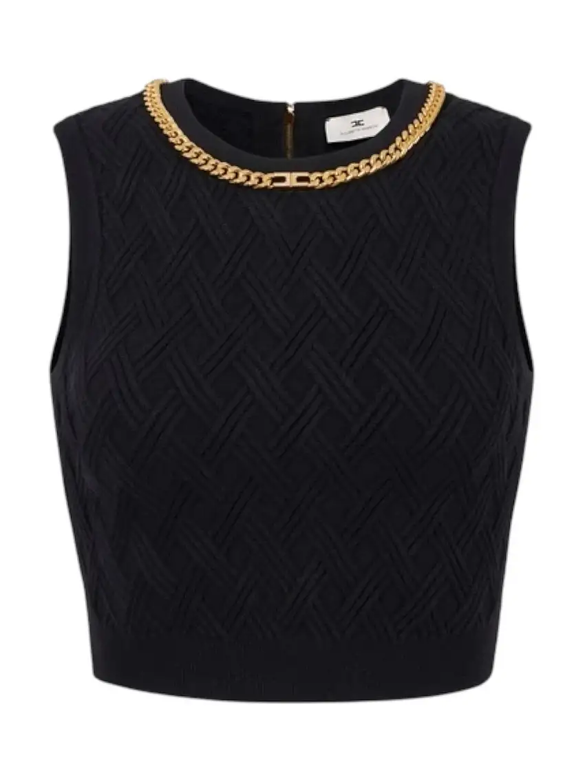 ELISABETTA FRANCHI Women's Top TK60B56E2 110 Black