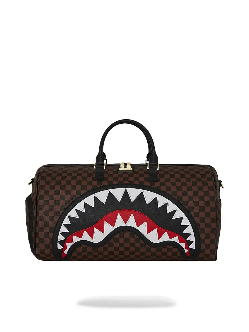 SPRAYGROUND Men's Duffel Bag SAWTOOTH SHARKS IN PARIS DUFFLE 910D7836NSZ BROWN