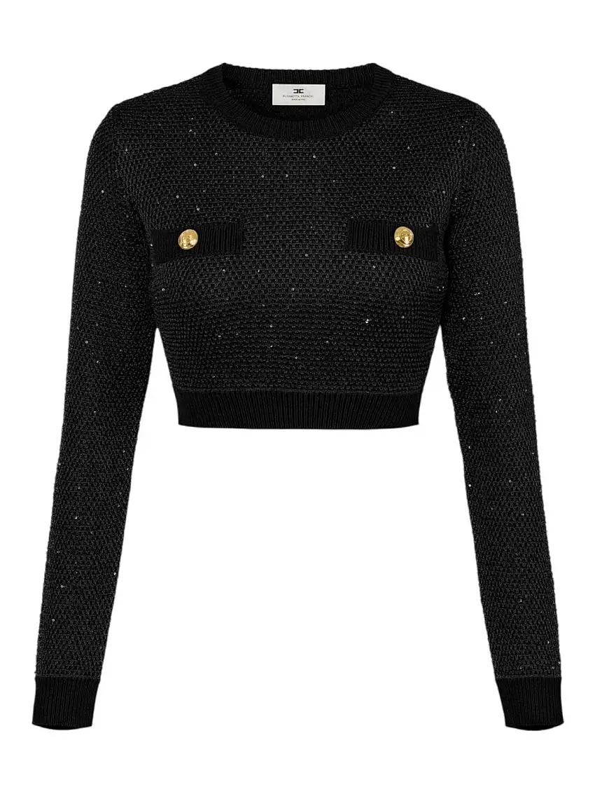ELISABETTA FRANCHI Maglia Donna MK56T57E2 110 Nero