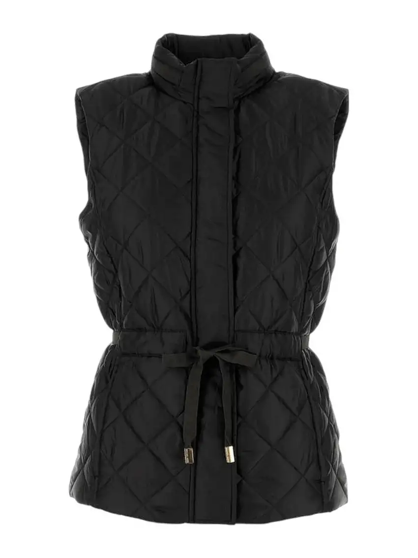 MICHAEL KORS Gilet Donna ECO BELTED PACKABLE VEST MT520JM3SB 001 BLACK