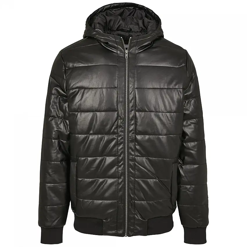 Urban Classic parka con cappuccio in finta pelle bolla