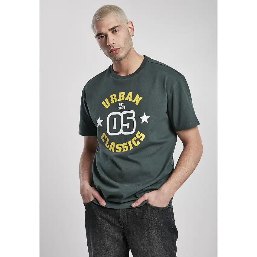 T-shirt Urban Classics college print (taglie grandi)
