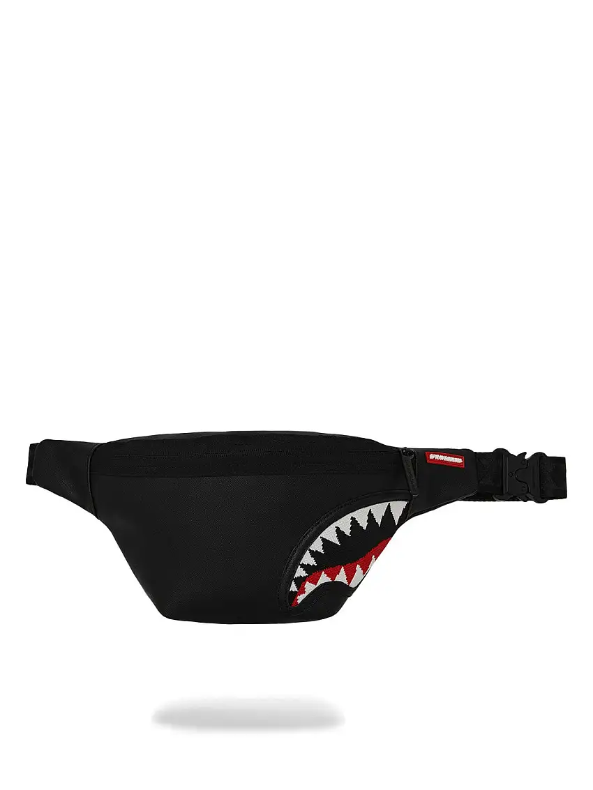 SPRAYGROUND Men's FLY KNIT MOUTH SAVVY CROSSBODY Bum Bag 910B8030NSZ Black