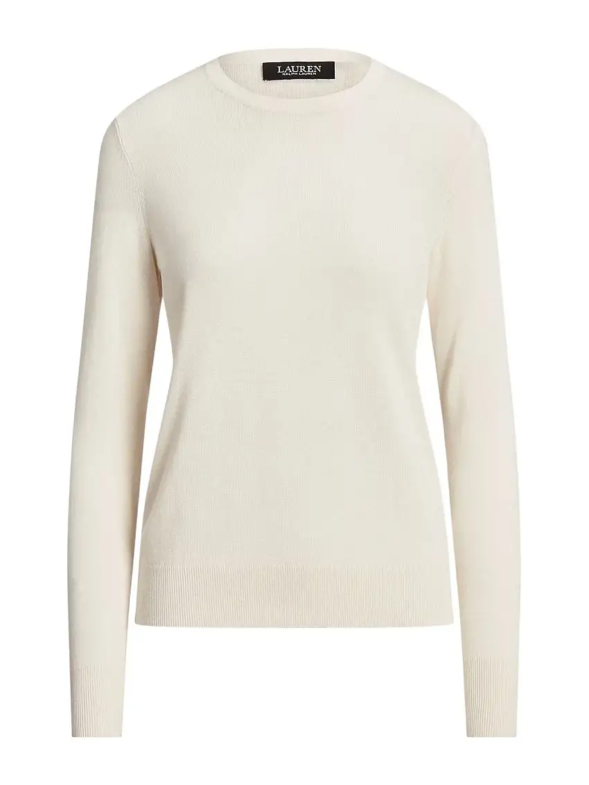 LAUREN RALPH LAUREN Maglia Donna SHAVONNE-LONG SLEEVE-PULLOVER 200919114 003 MASCARPONE CREAM