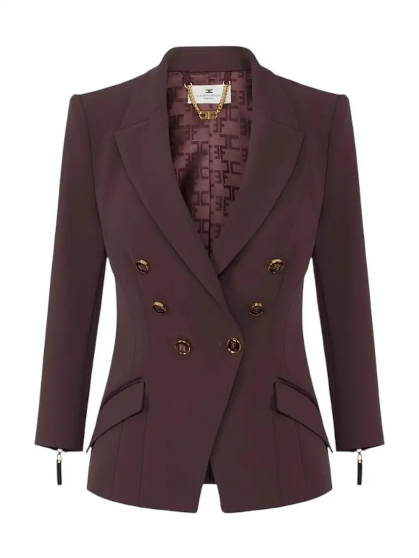 ELISABETTA FRANCHI Women's Jacket GI17456E2 EA4 MERLOT